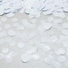 White metallic round confetti 0.8 oz party decoration
