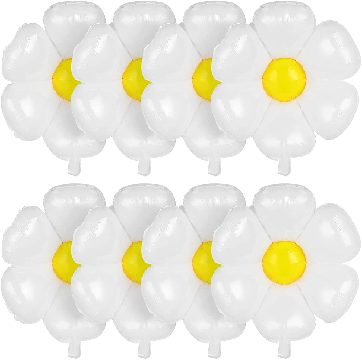 White Daisy Flower Balloon 67547 - 28 in – Funny Balloons Miami LLC