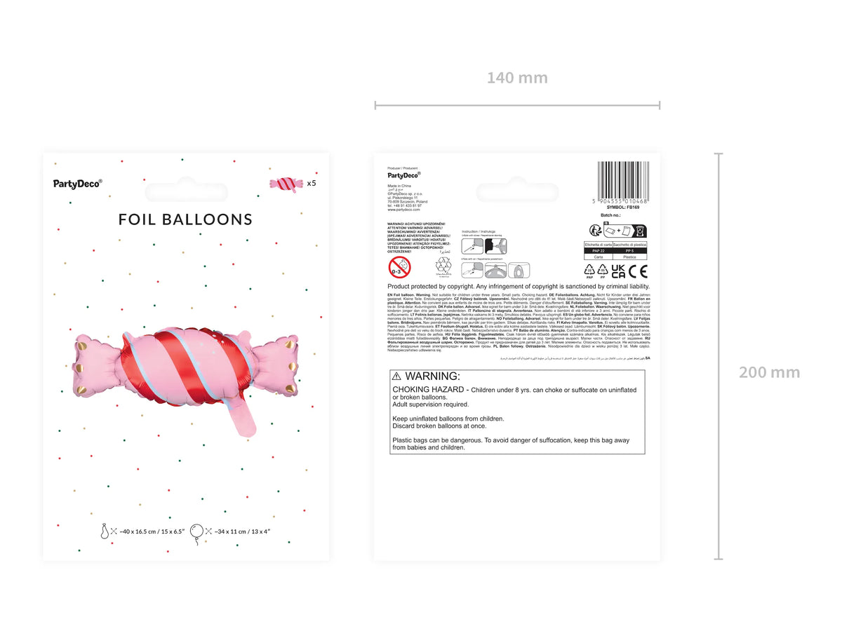 Foil Balloon Candy Mix FB169 | Candy Shape Party Balloon – Funny