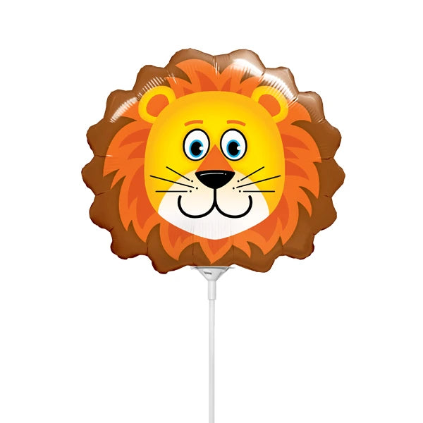 "Colorful lion face foil balloon for party decorations"