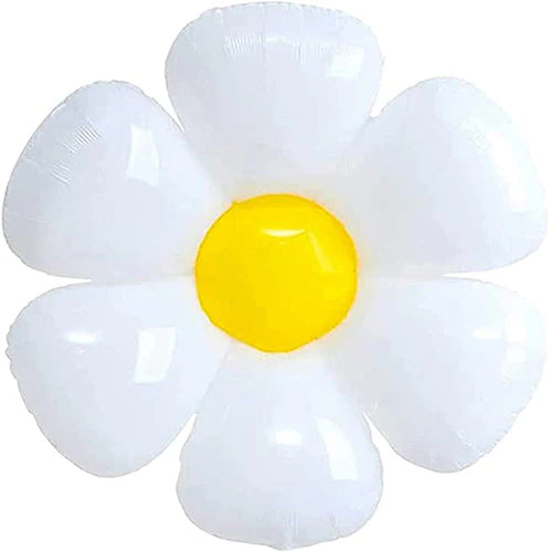 White Daisy Flower Balloon 77888 - 43 in