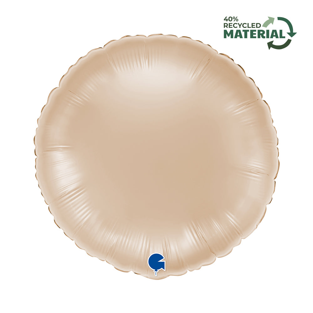 “Round Californian Gold foil balloon 18 inch – Grabo eco-friendly balloon with satin finish”
