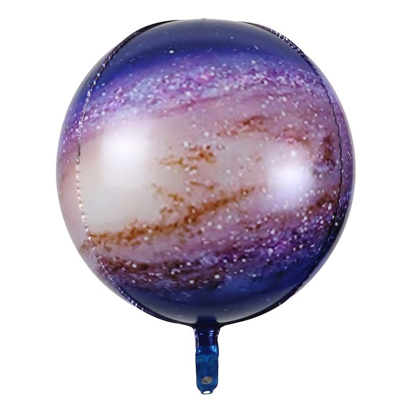 Galaxy globe sphere foil balloon 22 inch with realistic space print for party decoration
