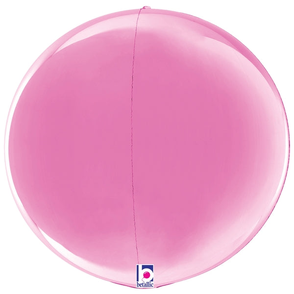 Globe Dimensional Fuchsia 25032P – 15-inch Betallic Dimensionals 3D sphere balloon.