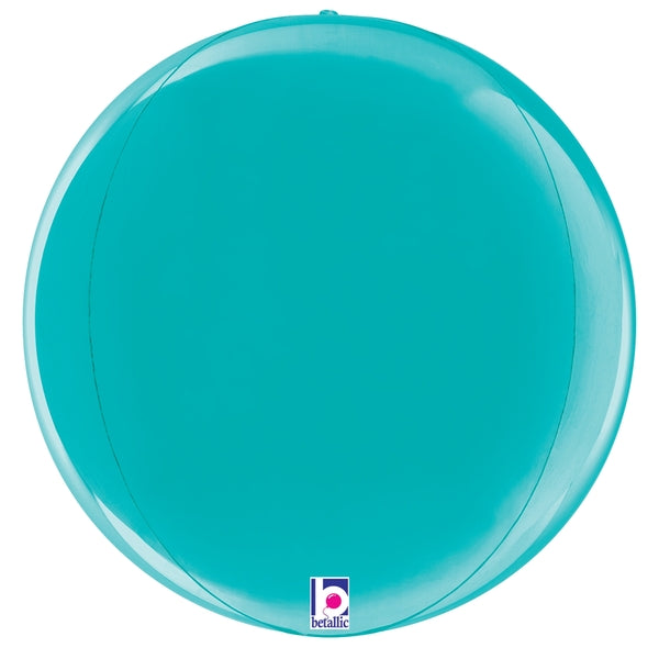 Globe Dimensional Robin’s Egg Blue 25036P – 15-inch 3D sphere foil balloon by Betallic.