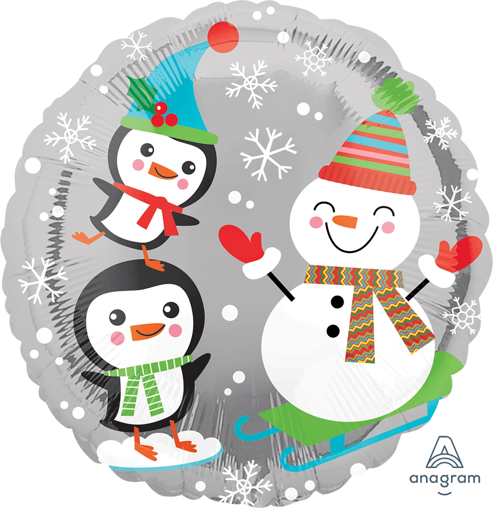 Santa, Snowman and Penguins 3143601