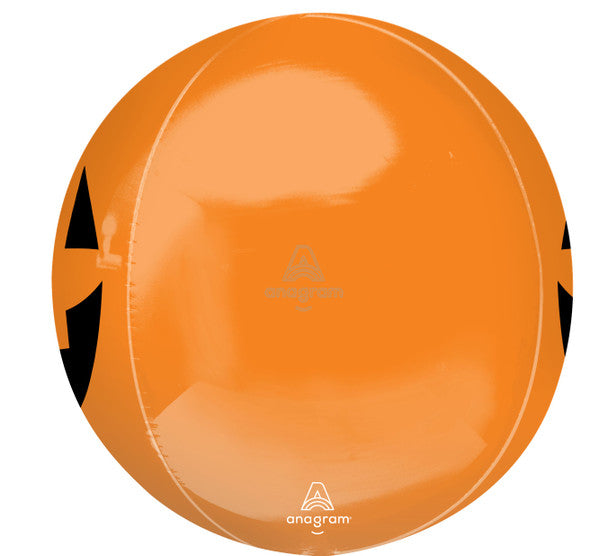 "Haunted Manor Pumpkin Orbz balloon round jack-o’-lantern Halloween decoration"