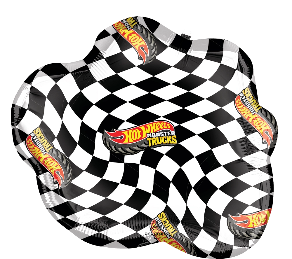 Racing theme foil balloon Hot Wheels licensed design