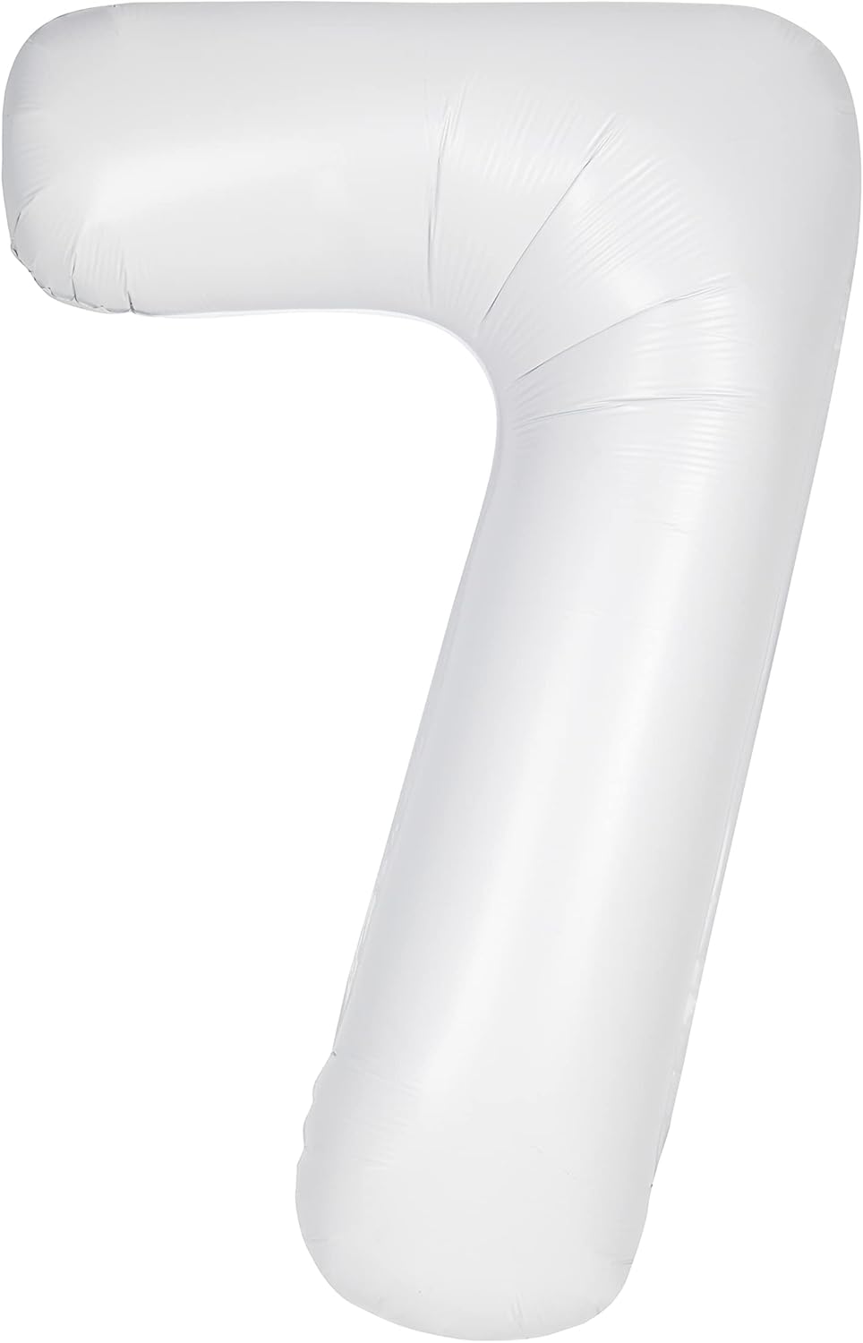 34 inch white number 7 foil balloon for birthdays and events