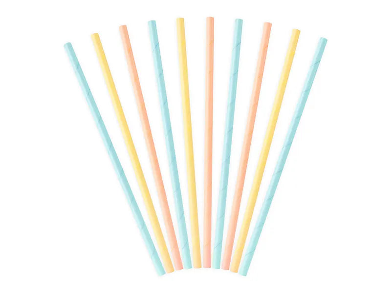 Paper straws Summer time, 7.7in