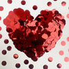 Red metallic confetti for Valentine’s Day and event décor