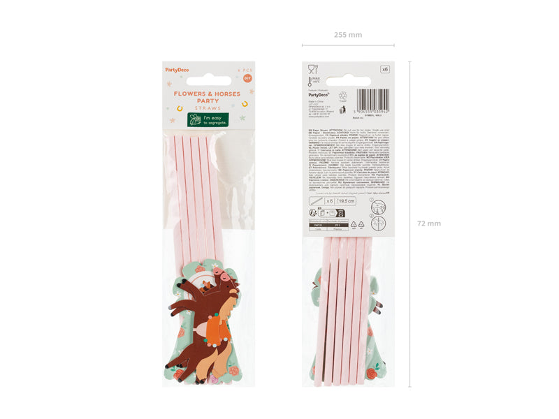 Straws Horses with Topper - NSL2