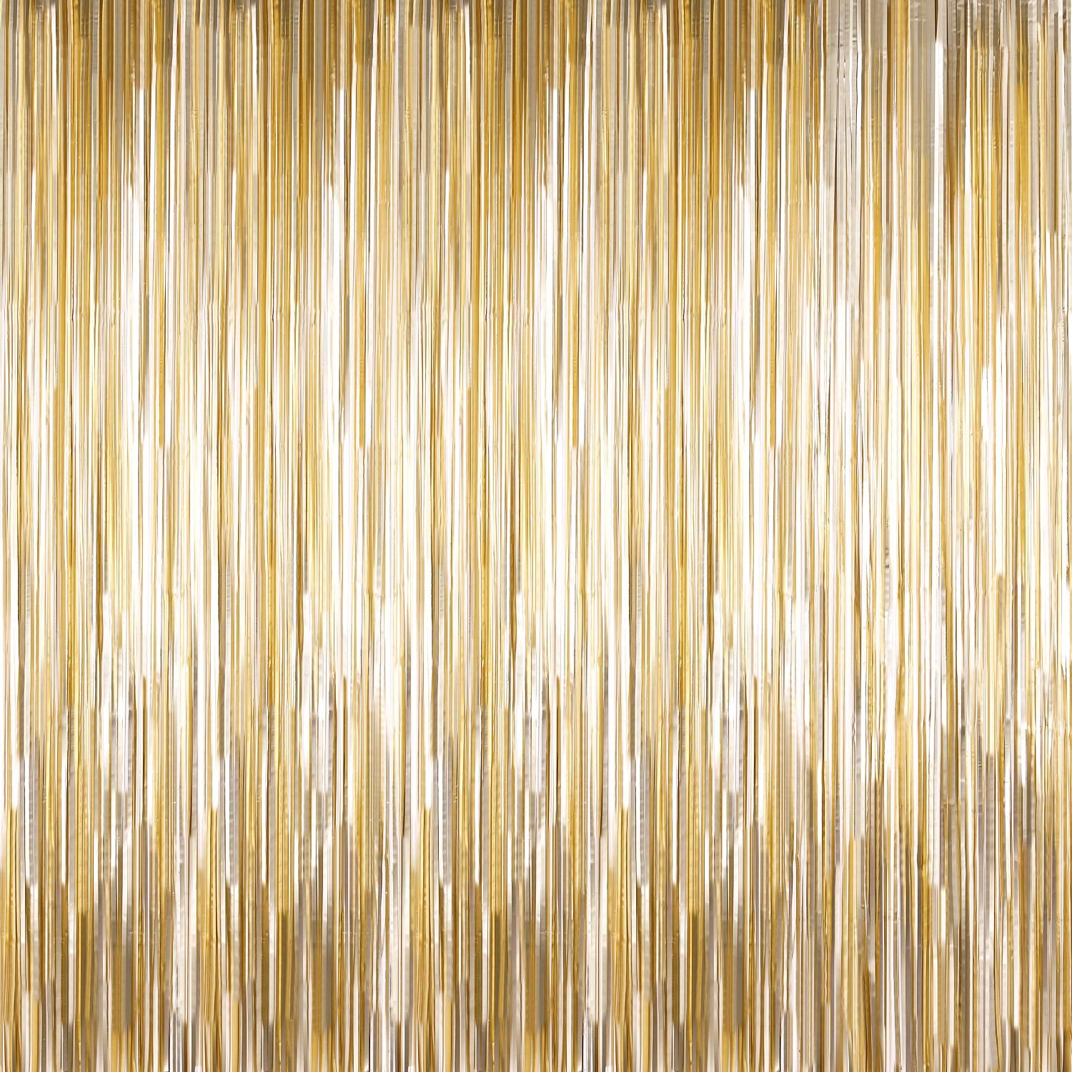 Light Gold Foil Curtain 820113