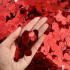 Red metallic confetti for birthdays, Valentine’s Day, Christmas, and event décor