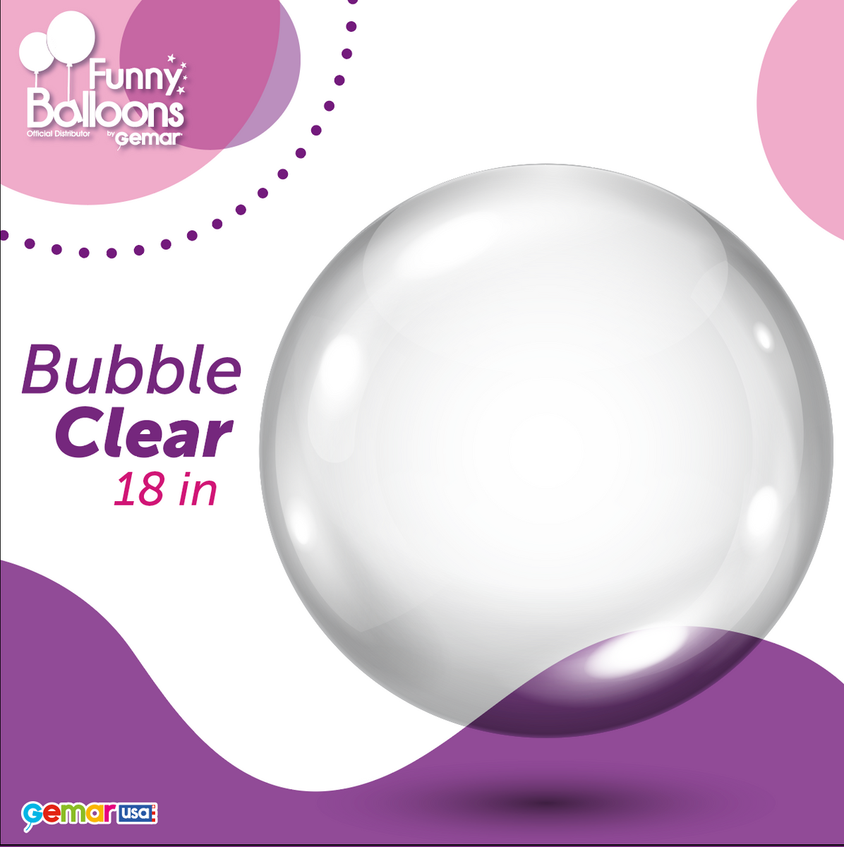 Clear Bubble Balloon 18in - Transparent Party Decor – Funny Balloons ...