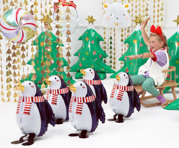 Standing Foil Balloon Christmas Tree Mix - FB114