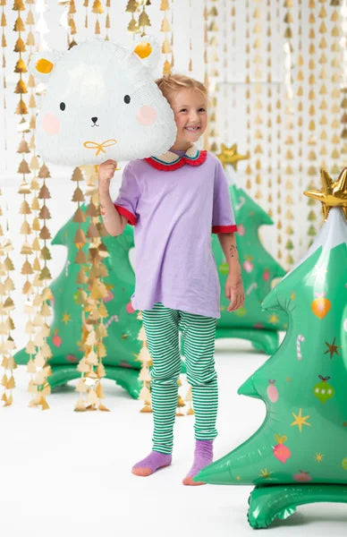 Standing Foil Balloon Christmas Tree Mix - FB114