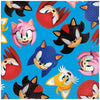 "Sonic luncheon napkins 6.5 x 6.5 in with colorful characters"
