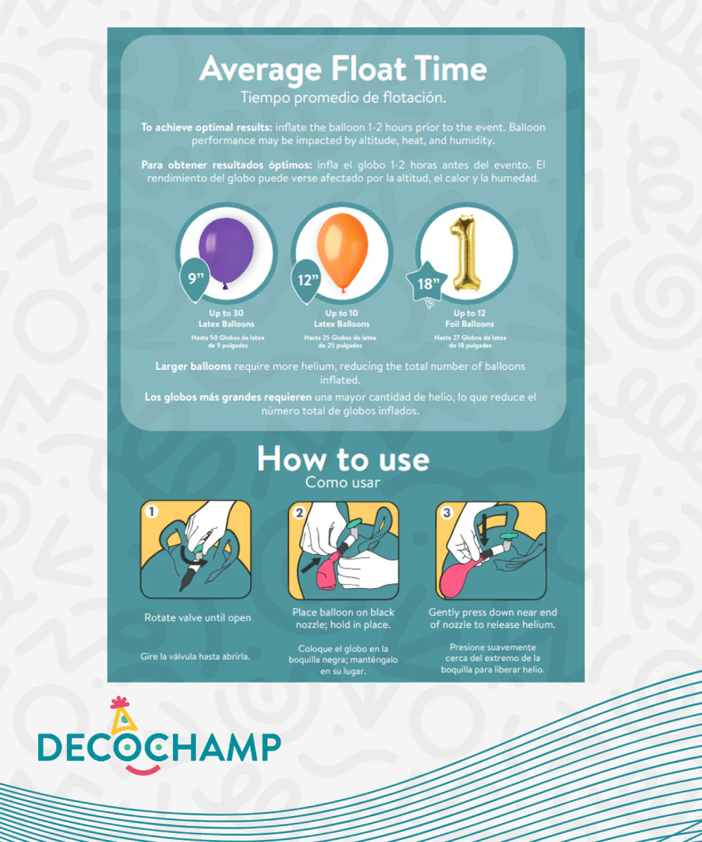 DecoChamp Helium Balloon Tank | Portable Disposable Tank – Funny ...