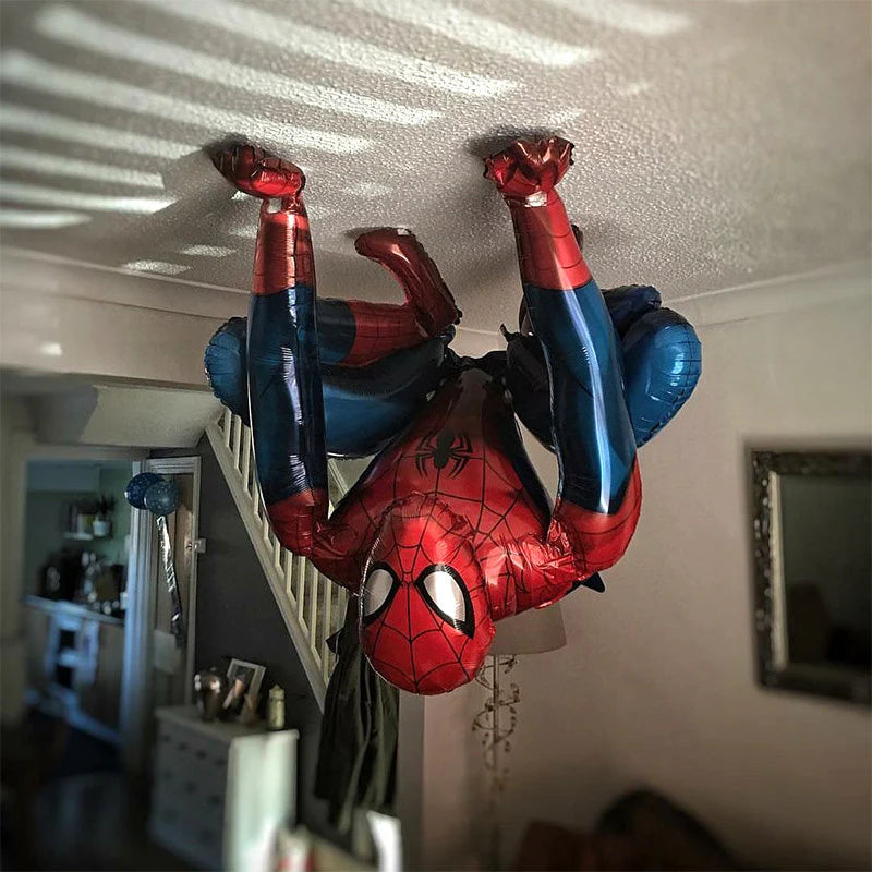 Spider-Man Airwalker floating near ceiling with dramatic effect