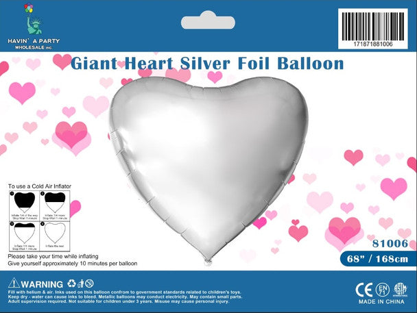 Giant Heart Silver 81006 - 68 in