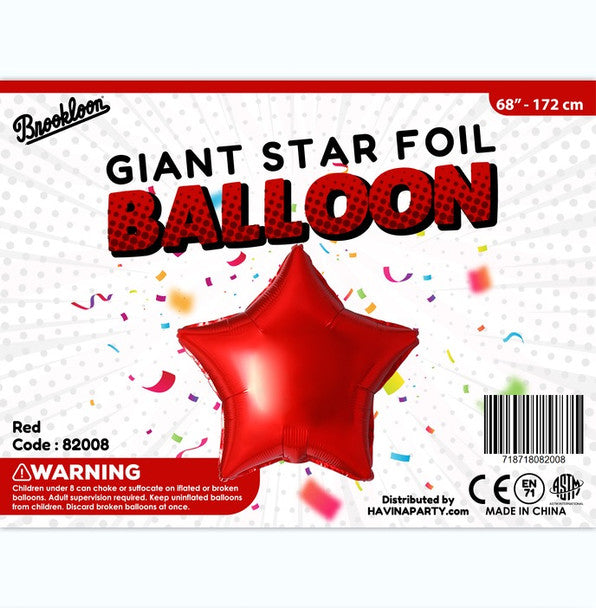 Giant Star Red 82008 - 68 in