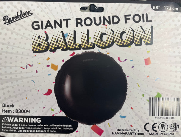 Giant Round Black 83004 - 68 in