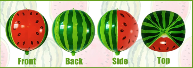 Watermelon Sphere Balloon 55006 - 22 in