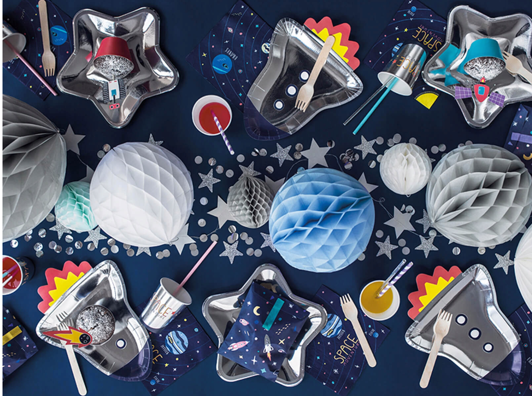 Paper Plates Star Silver - TPP34-018ME