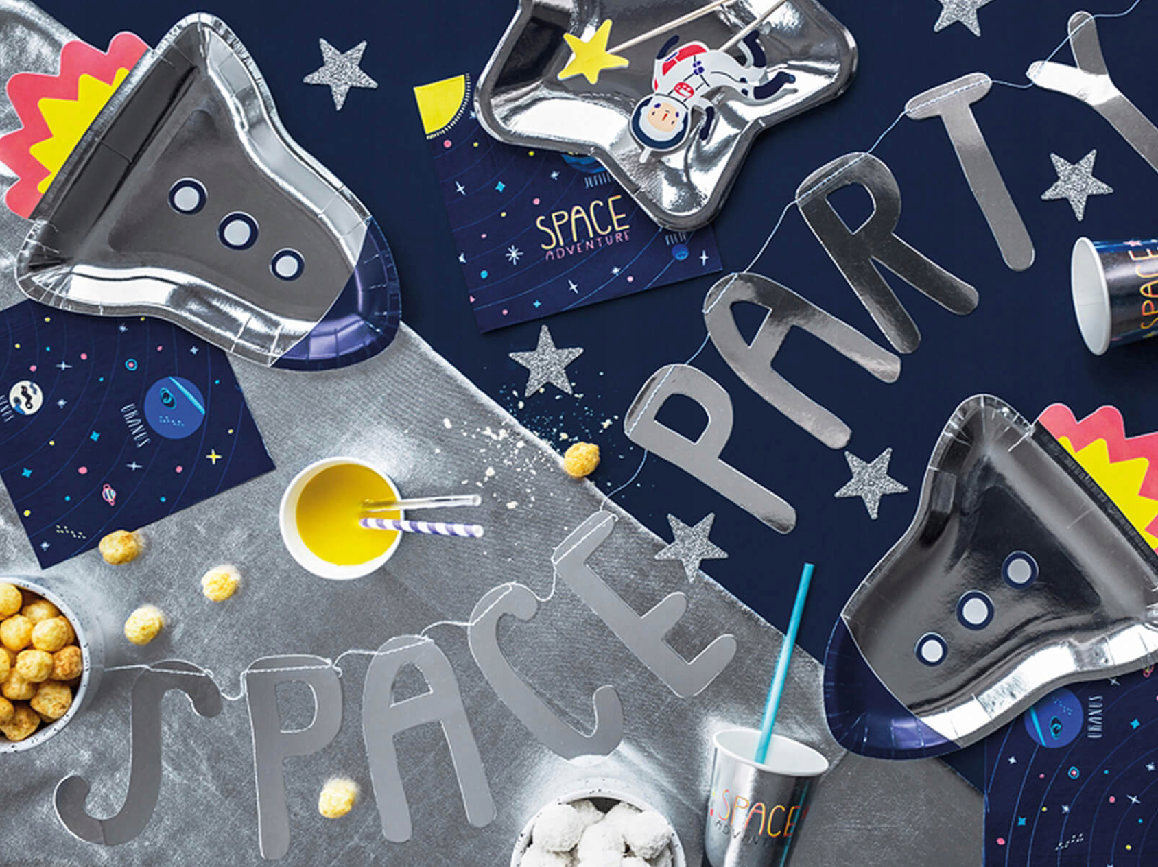 Paper Plates Star Silver - TPP34-018ME