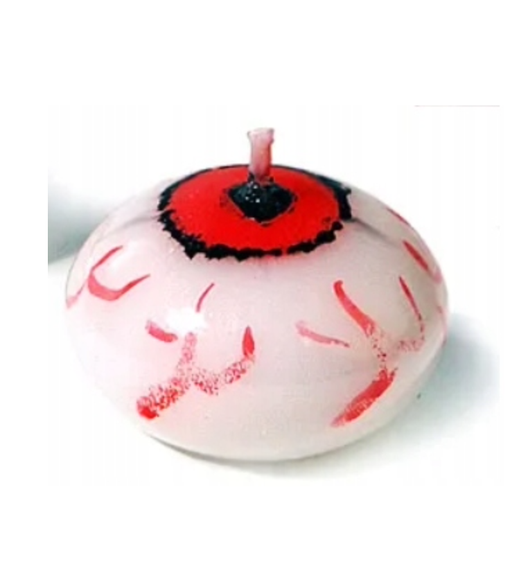 “Floating eyeball candle with red veins - SDL40H-OP”