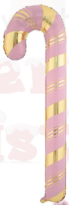 pink candy cane balloon 22 inch