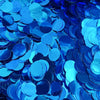Royal blue metallic round confetti jar by Gemar for party decorations