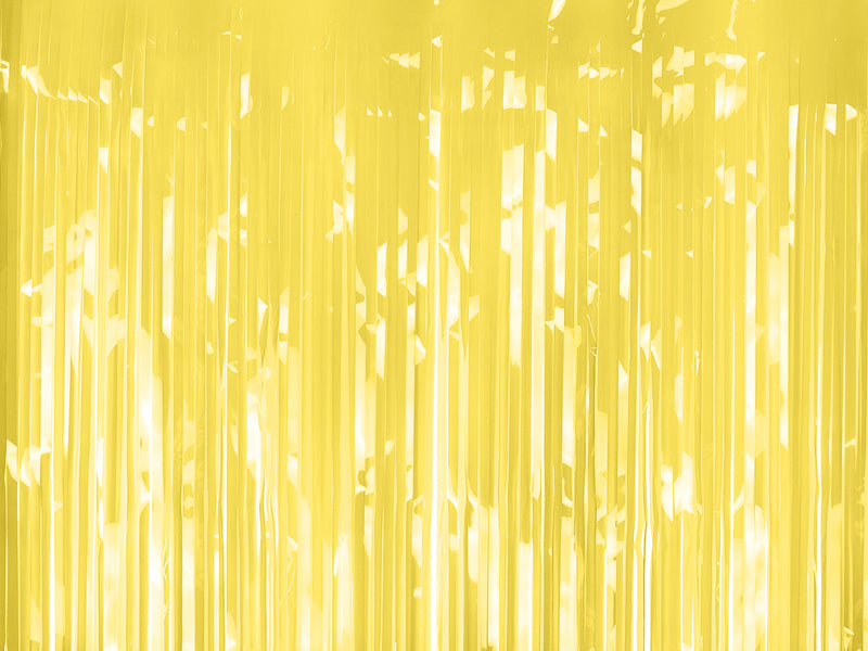 Yellow Fringe Curtain Party Backdrop 39.4×78.7 in (100×200 cm)