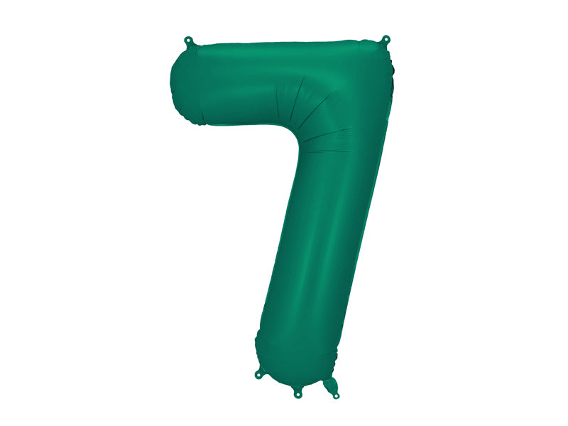 Foil Balloon Number 7 Bottle Green - FB1S-7-012B