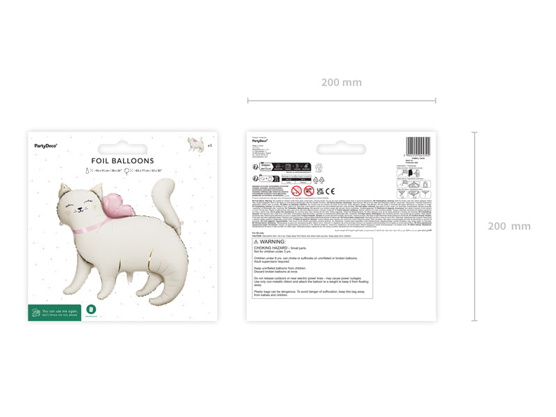 Kitty foil balloon 35 inch – cute cat party decoration