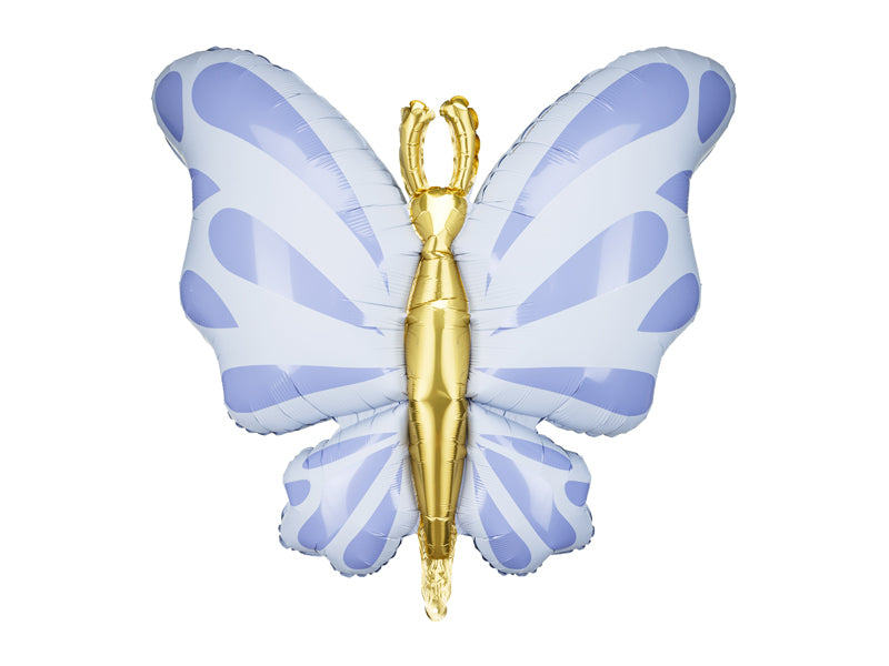 Blue butterfly foil balloon 30 inch – whimsical party decoration