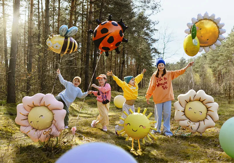 Foil Balloon Light Beige Flower - FB273-013J