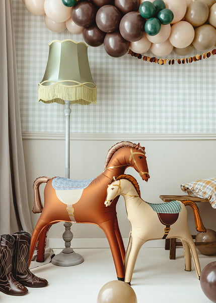 Foil Balloon Horse brown party decoration
