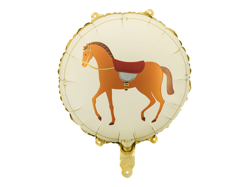 Brown Horse Foil Balloon Decoration
