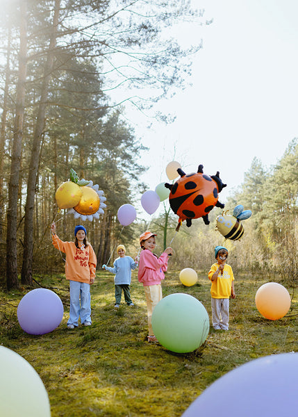 Ladybug foil balloon party decoration
