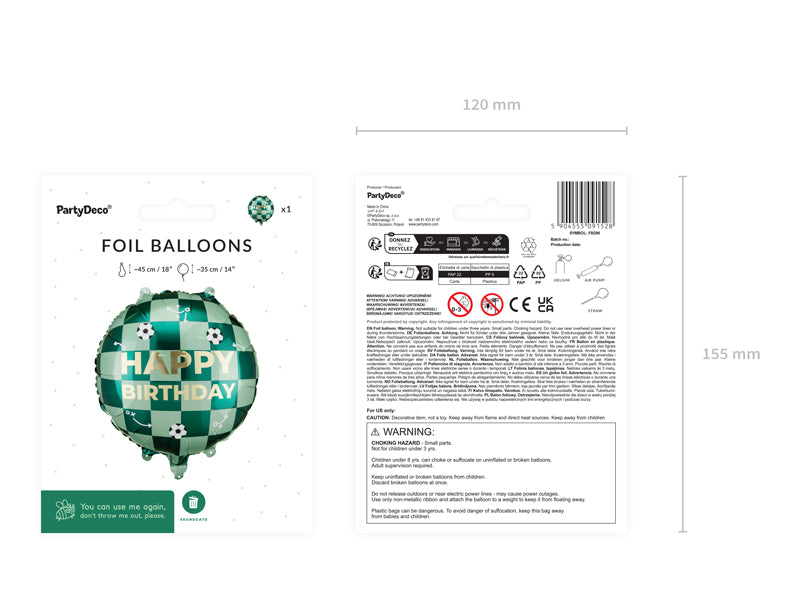 Happy Birthday Foil Balloon with Balls - FB296