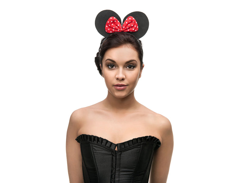 Headband Mouse Black & Red - OP2