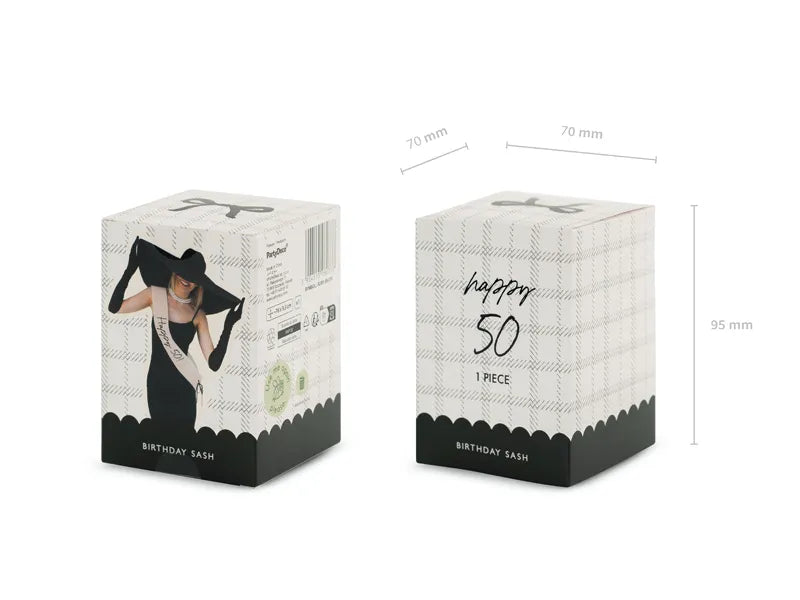 Happy 50 Sash - SUR1-50-079