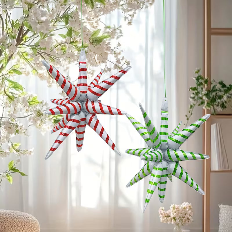christmas starburst balloon for holiday decor