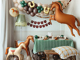 Brown Horse Foil Balloon Decoration