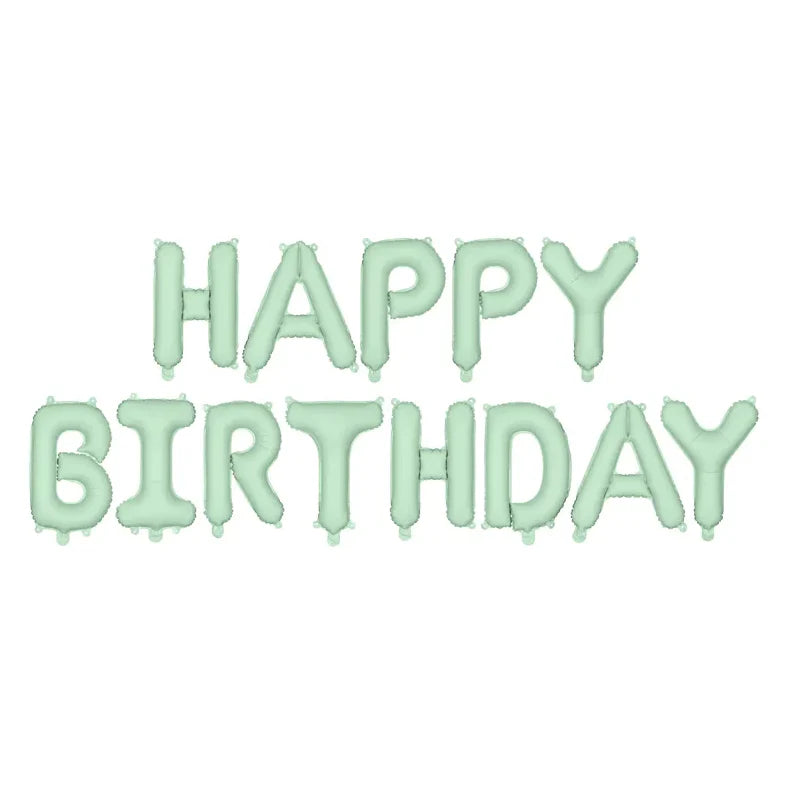 Foil Balloon Happy Birthday Green - FB6T-012