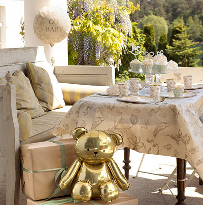 Golden Foil Balloon Bear for party decoration