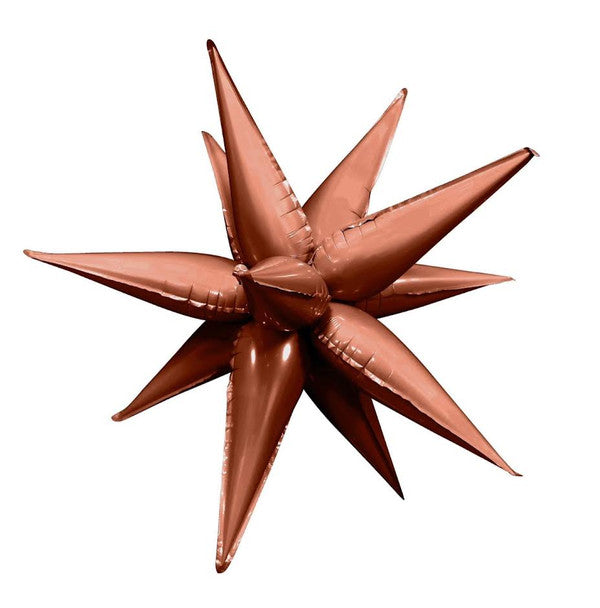 matte copper starburst balloon 26 inch