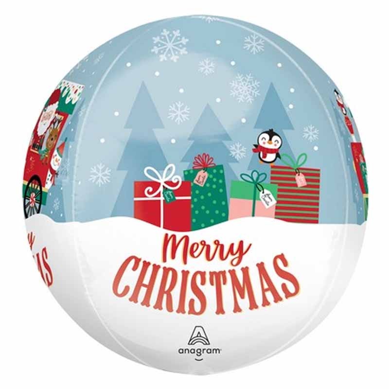 <h1>North Pole Express Orbz Balloon 15" x 16" – Anagram</h1>
<h2>Christmas Orbz Balloon with Santa & Friends</h2>
<p>Celebrate the holidays with magic and joy thanks to this <strong>North Pole Express Orbz Balloon</strong> by Anagram! With Santa driving a festive red train full of gifts, snow, and cheerful friends, this 360° balloon is a must-have for your Christmas decor.</p>

<ul>
  <li>Size: 15 in x 16 in (Orbz shape)</li>
  <li>Full 360° design with Santa, train, gifts, and snow</li>
  <li>Reads “Merry 